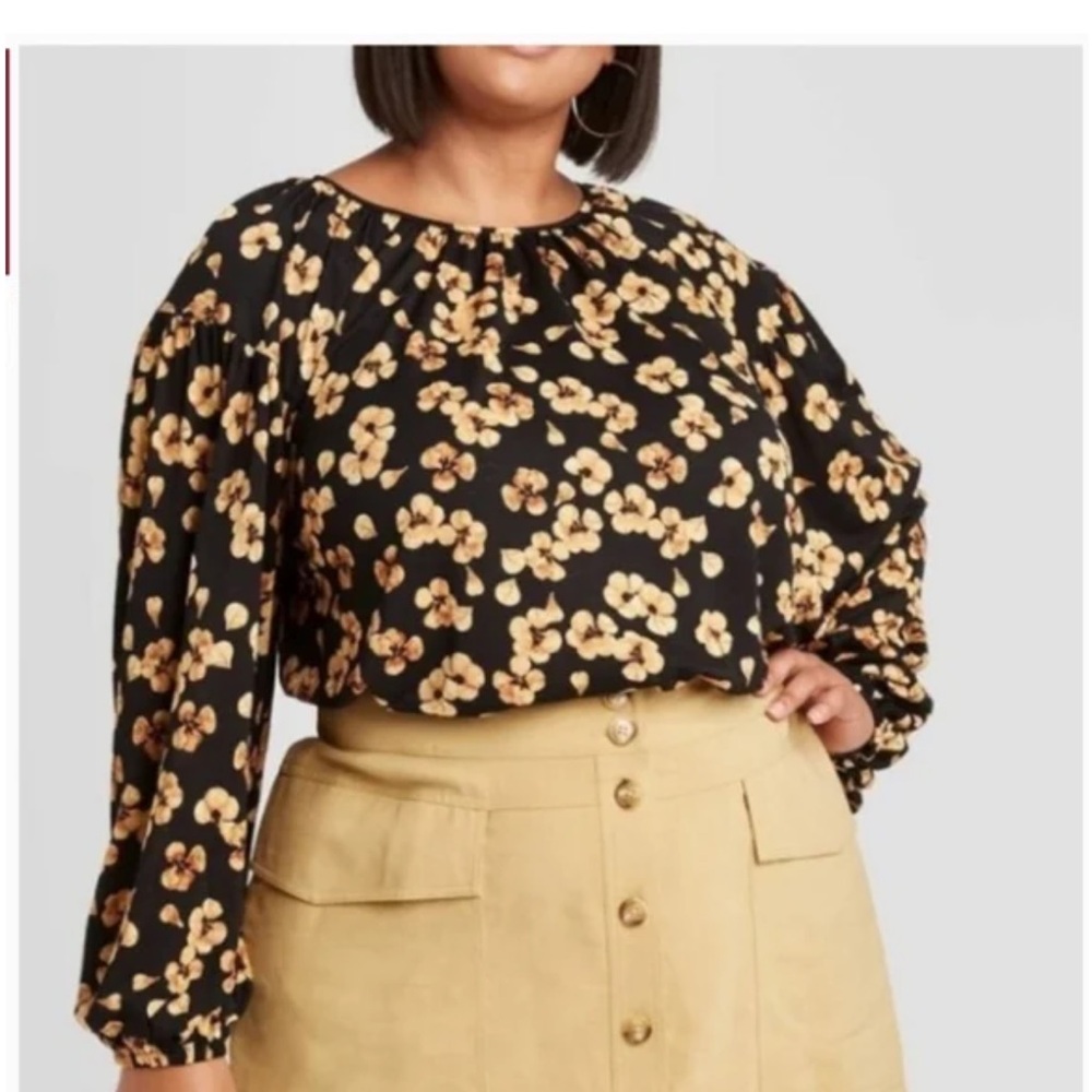 Woman’s Ava and Viv floral boho blouse size X (0X)